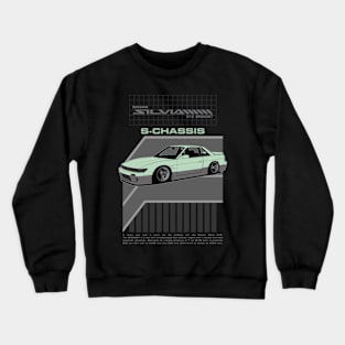 Silvia S13 (seafoam green) Crewneck Sweatshirt